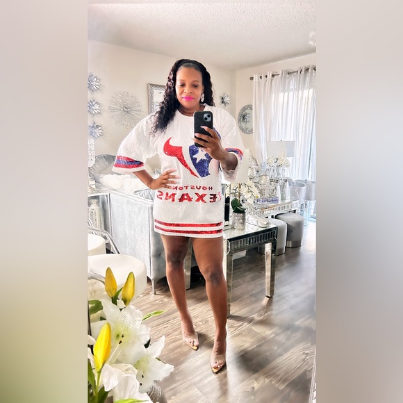 Sale‼️Houston Texans sequin dress. No discount - Picture 8 of 14